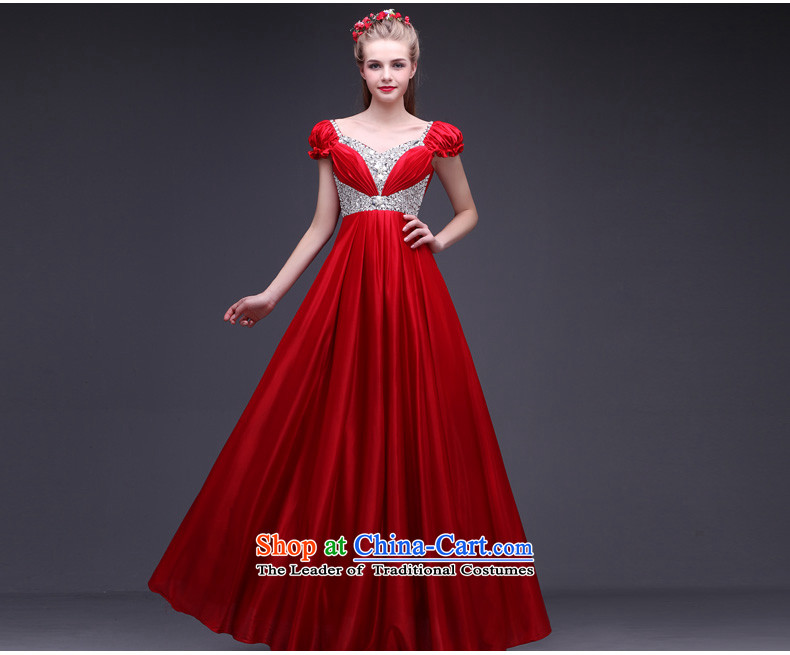Ho full dress stylish chamber banquet long gathering stage moderator wedding dress skirt red autumn 2015 New Red M picture, prices, brand platters! The elections are supplied in the national character of distribution, so action, buy now enjoy more preferential! As soon as possible.