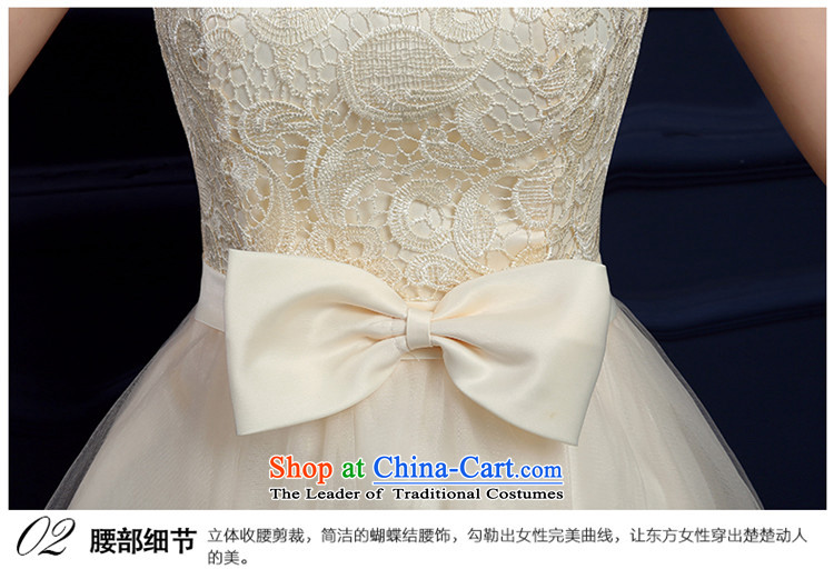 The new 2015 HUNNZ length of spring and summer, bridal dresses and stylish with chest bridesmaid service banquet dinner dress white champagne color M picture, prices, brand platters! The elections are supplied in the national character of distribution, so action, buy now enjoy more preferential! As soon as possible.