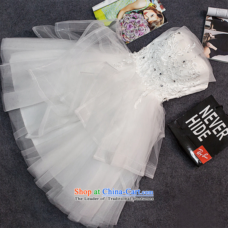 The new 2015 HUNNZ wiping the chest, the spring and summer bows services banquet evening dresses brides stylish white dress S,HUNNZ,,, shopping on the Internet