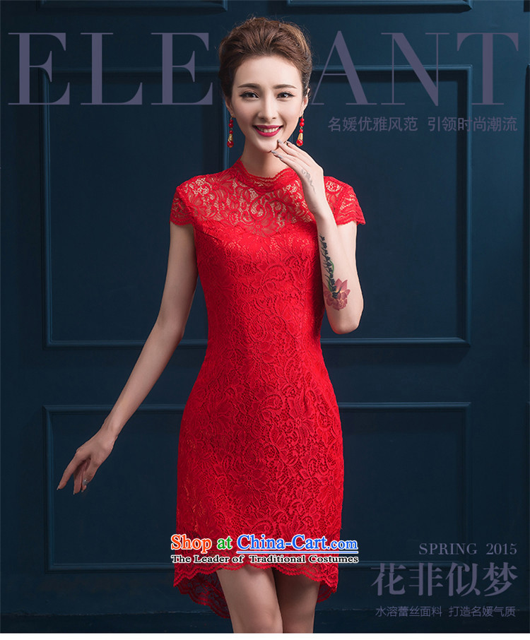 Hunnz   New Spring/Summer 2015 bride wedding dress retro style qipao Chinese banquet dress red Sau San L picture, prices, brand platters! The elections are supplied in the national character of distribution, so action, buy now enjoy more preferential! As soon as possible.