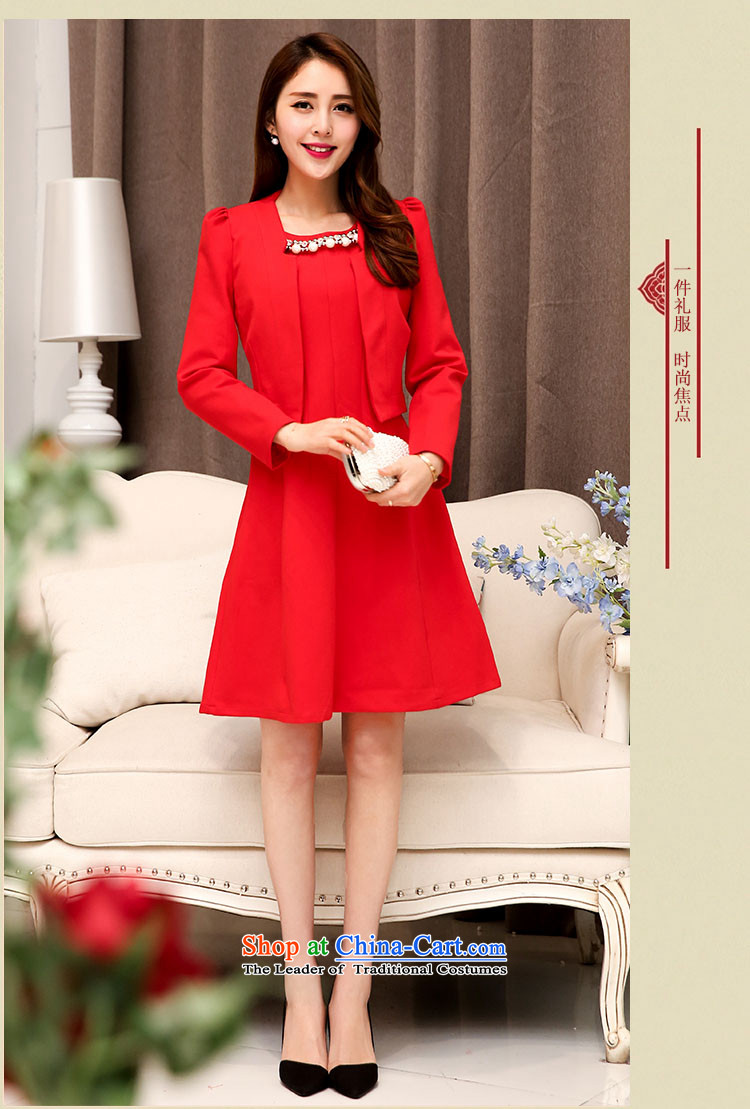 To replace the spring and autumn 2015 female new Korean round-neck collar long-sleeved jacket small dresses dress kit two kits of deep color pictures, prices, XXL brand platters! The elections are supplied in the national character of distribution, so action, buy now enjoy more preferential! As soon as possible.