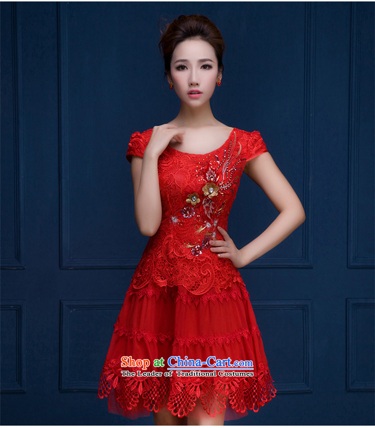 New stylish 2015 HUNNZ spring and summer red short, shoulders bows service bridal dresses Sau San evening dresses champagne color M picture, prices, brand platters! The elections are supplied in the national character of distribution, so action, buy now enjoy more preferential! As soon as possible.