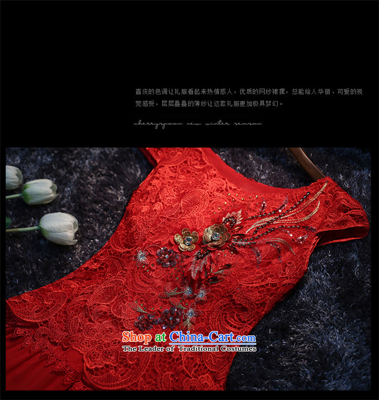 The new 2015 HUNNZ Korean lace short, Red Dress bridal dresses dinner drink service S pictures, price red, brand platters! The elections are supplied in the national character of distribution, so action, buy now enjoy more preferential! As soon as possible.