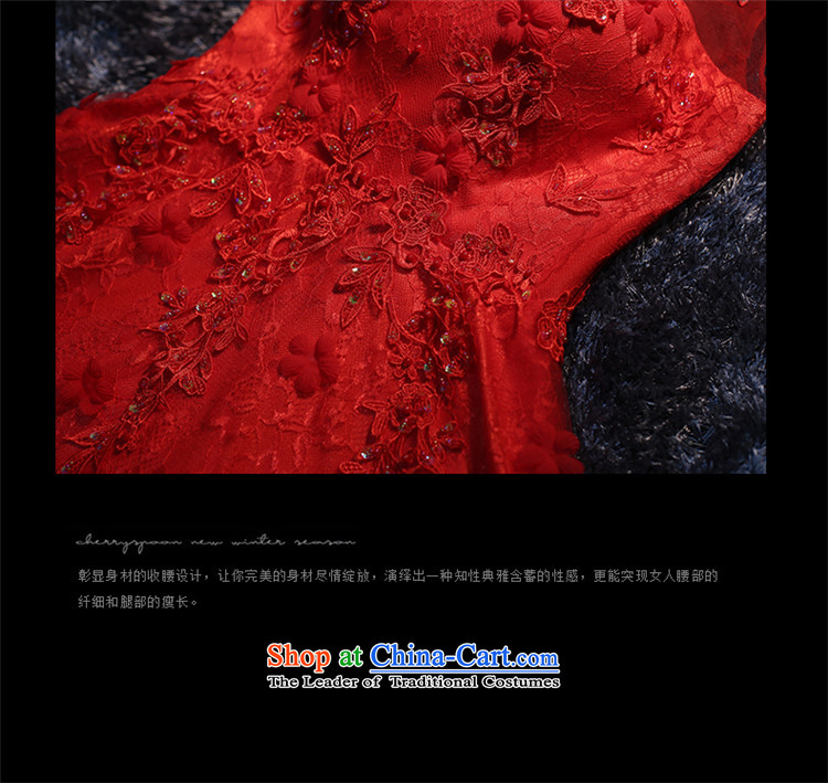 Hunnz     Korean style 2015 Spring/Summer new lace wiping the chest short stylish evening dress bridal dresses banquet service red XL pictures transmitted, prices, brand platters! The elections are supplied in the national character of distribution, so action, buy now enjoy more preferential! As soon as possible.