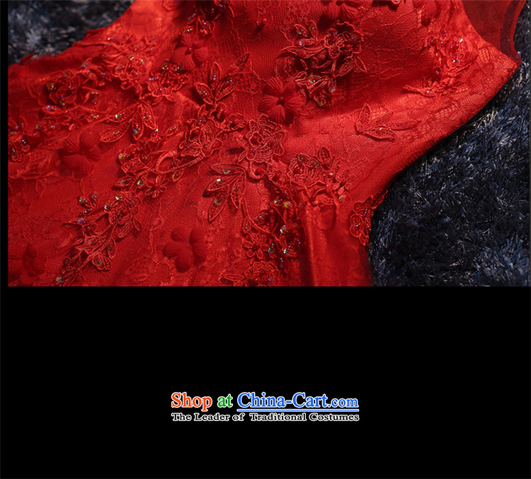 Hunnz     Korean style 2015 Spring/Summer new lace wiping the chest short stylish evening dress bridal dresses banquet service red XL pictures transmitted, prices, brand platters! The elections are supplied in the national character of distribution, so action, buy now enjoy more preferential! As soon as possible.