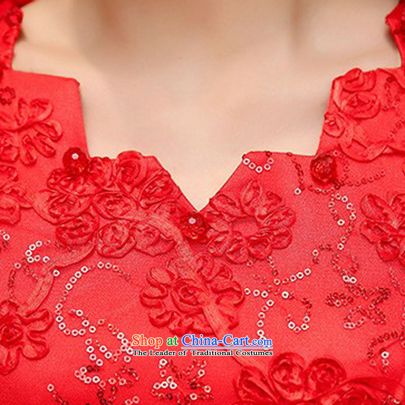 Hsitzu jorin spring and autumn 2015 installed new bride dress engraving bow tie lace dresses female 1527 RED M Hsitzu jorin shopping on the Internet has been pressed.