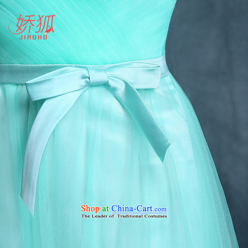 To Fox bridesmaid dress long blue skirt sister of autumn and winter banquet annual meeting of persons chairing the evening dresses female Blue Fox (jiaohu concubine, L) , , , shopping on the Internet