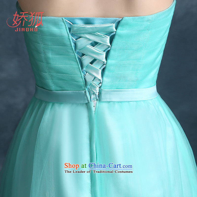 To Fox bridesmaid dress long blue skirt sister of autumn and winter banquet annual meeting of persons chairing the evening dresses female Blue Fox (jiaohu concubine, L) , , , shopping on the Internet