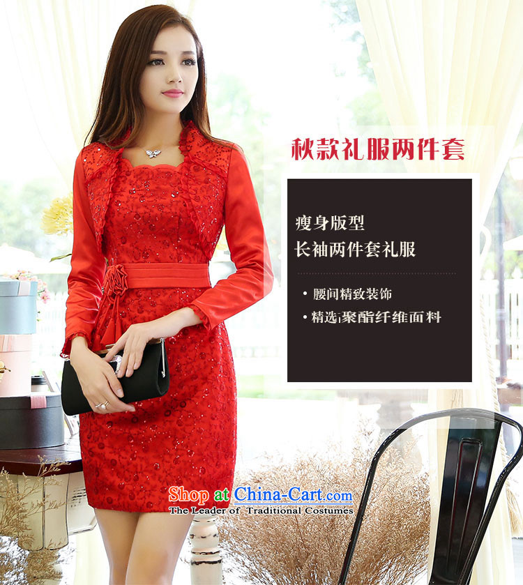 Devil of the 2015 autumn stylish new products wedding dress second set of simple yet elegant round-neck collar bridal dresses exquisite floral embroidery bows to female big red Code Red L picture, prices, brand platters! The elections are supplied in the national character of distribution, so action, buy now enjoy more preferential! As soon as possible.