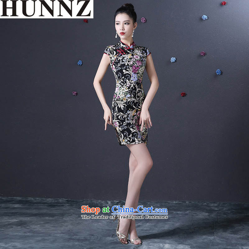     Korean stylish package HUNNZ shoulder of nostalgia for the improved version of 2015 New banquet dinner dress suit for toasting champagne bride dress L,HUNNZ,,, shopping on the Internet