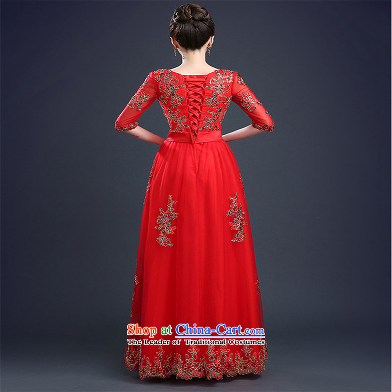 The Republika Srpska divas 2015 Winter New Service Bridal wedding dresses bows female red short sleeves in stylish evening dresses Sau San lace larger dresses female short, XL Photo, prices, brand platters! The elections are supplied in the national character of distribution, so action, buy now enjoy more preferential! As soon as possible.