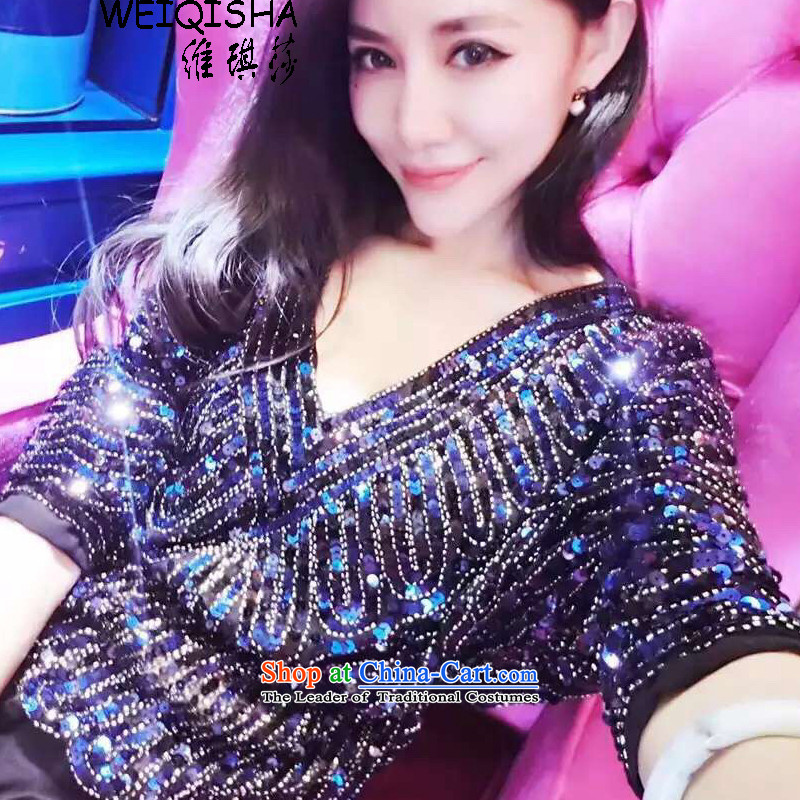 Vichy 2,015 yuan on her chip loose coat blue m, Vichy Lisa (WEIQISHA) , , , shopping on the Internet