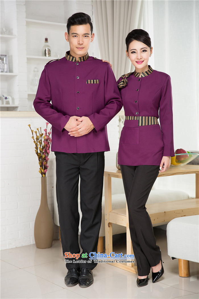 Mano-hwan's 2015 new hotel workwear fall/winter collections of Chinese and Western-style hotel restaurant female Hot Pot Restaurant in men and women staff Ms. long-sleeved purple XXXL picture, prices, brand platters! The elections are supplied in the national character of distribution, so action, buy now enjoy more preferential! As soon as possible.