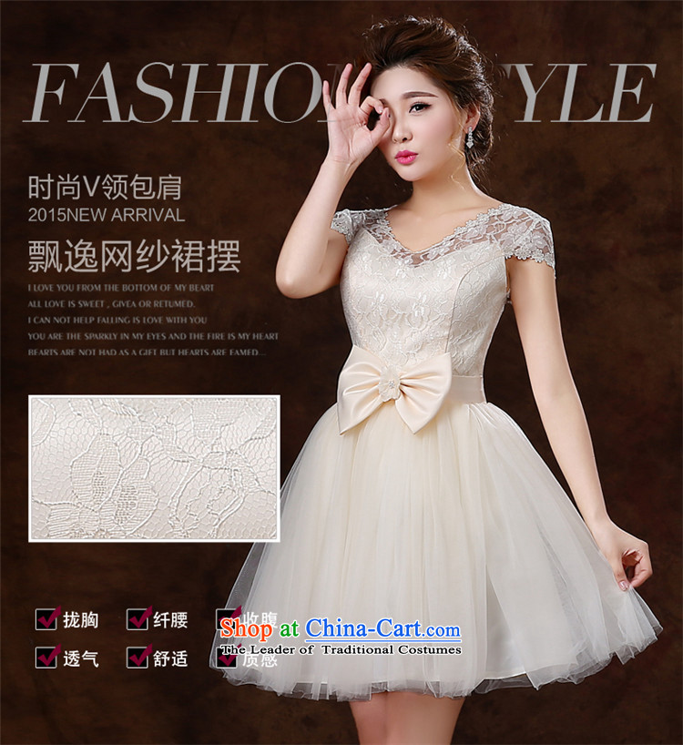     New stylish HUNNZ Spring/Summer 2015) bridesmaid service short tie a bride her dress and field shoulder evening dresses champagne color package, XXL pictures, shoulder price, brand platters! The elections are supplied in the national character of distribution, so action, buy now enjoy more preferential! As soon as possible.
