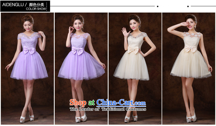      New stylish HUNNZ Spring/Summer 2015) bridesmaid service short tie a bride her dress and field shoulder evening dresses champagne color package, XXL pictures, shoulder price, brand platters! The elections are supplied in the national character of distribution, so action, buy now enjoy more preferential! As soon as possible.