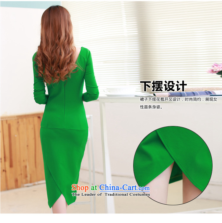 The population of autumn 2015 Installed Name Lin Yuan sexy beauty package and the forklift truck in the long skirt dress dresses green L picture, prices, brand platters! The elections are supplied in the national character of distribution, so action, buy now enjoy more preferential! As soon as possible.