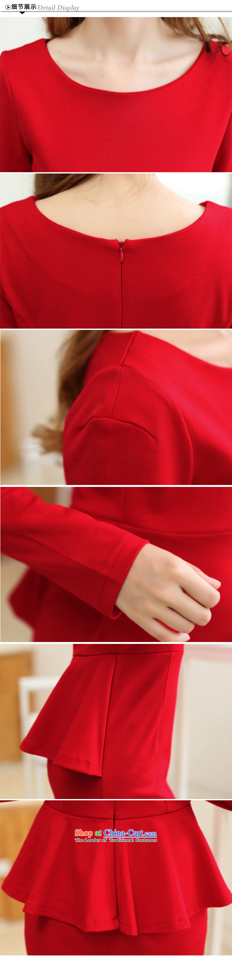 The population of autumn and winter 2015 Lin new long-sleeved gown Korean elegant beauty marriage Red Dress Female Red L picture, prices, brand platters! The elections are supplied in the national character of distribution, so action, buy now enjoy more preferential! As soon as possible.