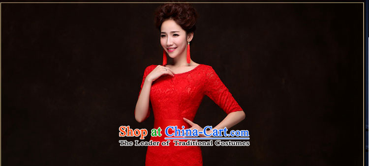 The leading edge of the Formosa lily wedding dresses 2015 autumn and winter new bride bows services banquet dress a long-sleeved red dress shoulder field short skirts bridesmaid dress video thin dress RED M pictures, prices, brand platters! The elections are supplied in the national character of distribution, so action, buy now enjoy more preferential! As soon as possible.