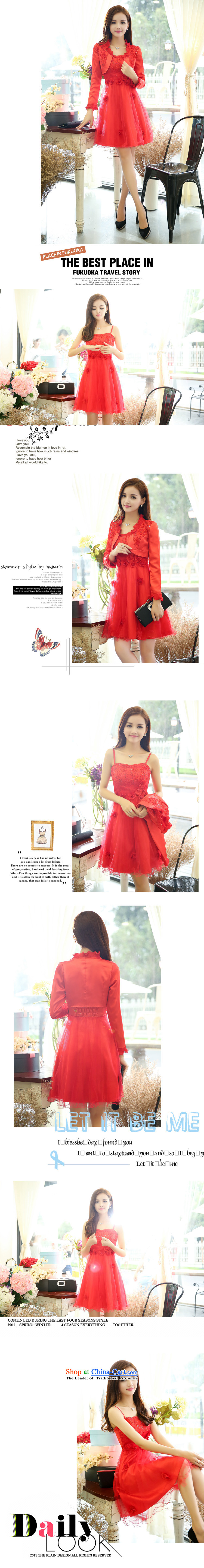 The law was the 2015 Autumn Qi load new Korean aristocratic bridesmaid marriages bows evening dresses female red lace dresses two-piece set with red 9959 wedding dresses, L= size is too small pictures, prices, brand platters! The elections are supplied in the national character of distribution, so action, buy now enjoy more preferential! As soon as possible.