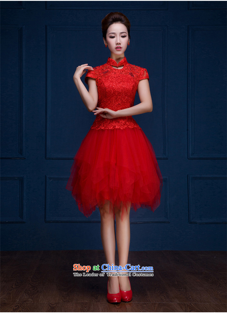 Hunnz     new lace larger Sau San minimalist wedding dress 2015 new spring and summer evening dress bows service banquet red XL Photo, prices, brand platters! The elections are supplied in the national character of distribution, so action, buy now enjoy more preferential! As soon as possible.