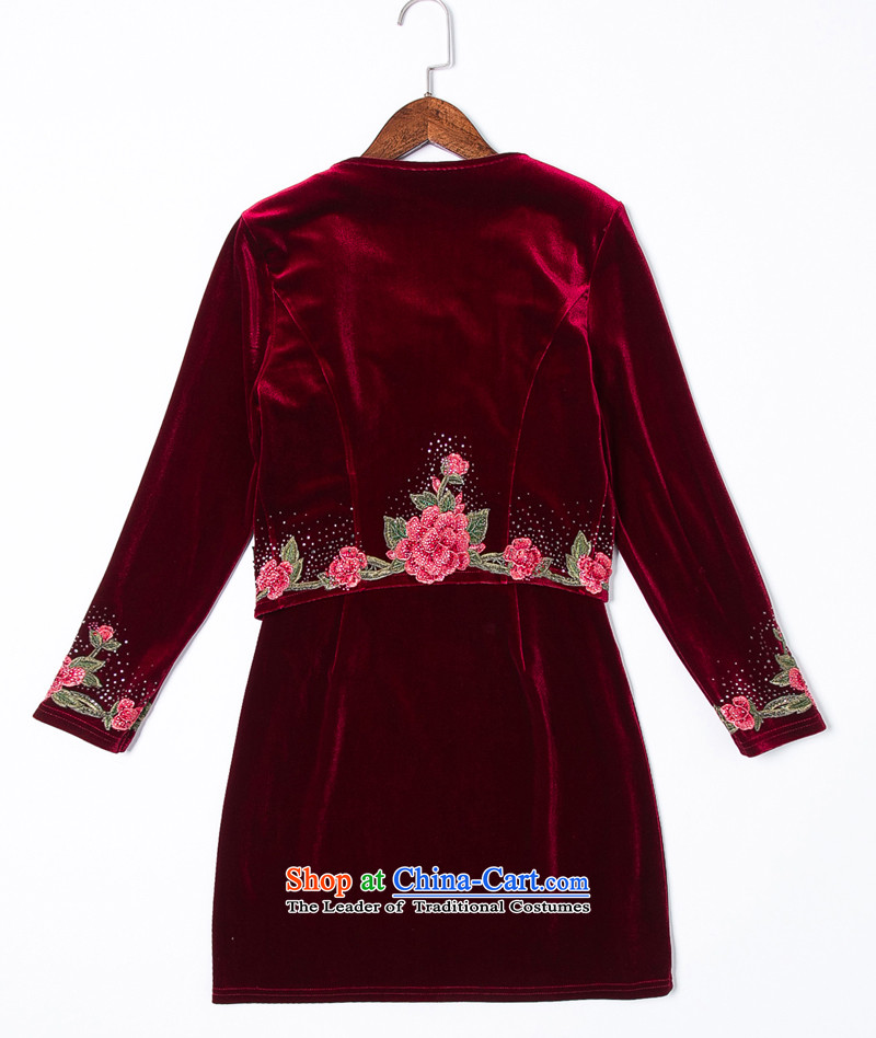Feng Fei, Colombia15 2015 Autumn replacing the new Marriage wedding wedding dress mother with two-piece set emulation Kim velvet #6221 older wine red 5XL picture, prices, brand platters! The elections are supplied in the national character of distribution, so action, buy now enjoy more preferential! As soon as possible.