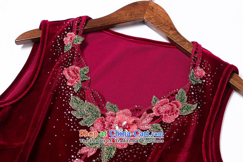 Feng Fei, Colombia15 2015 Autumn replacing the new Marriage wedding wedding dress mother with two-piece set emulation Kim velvet #6221 older wine red 5XL picture, prices, brand platters! The elections are supplied in the national character of distribution, so action, buy now enjoy more preferential! As soon as possible.