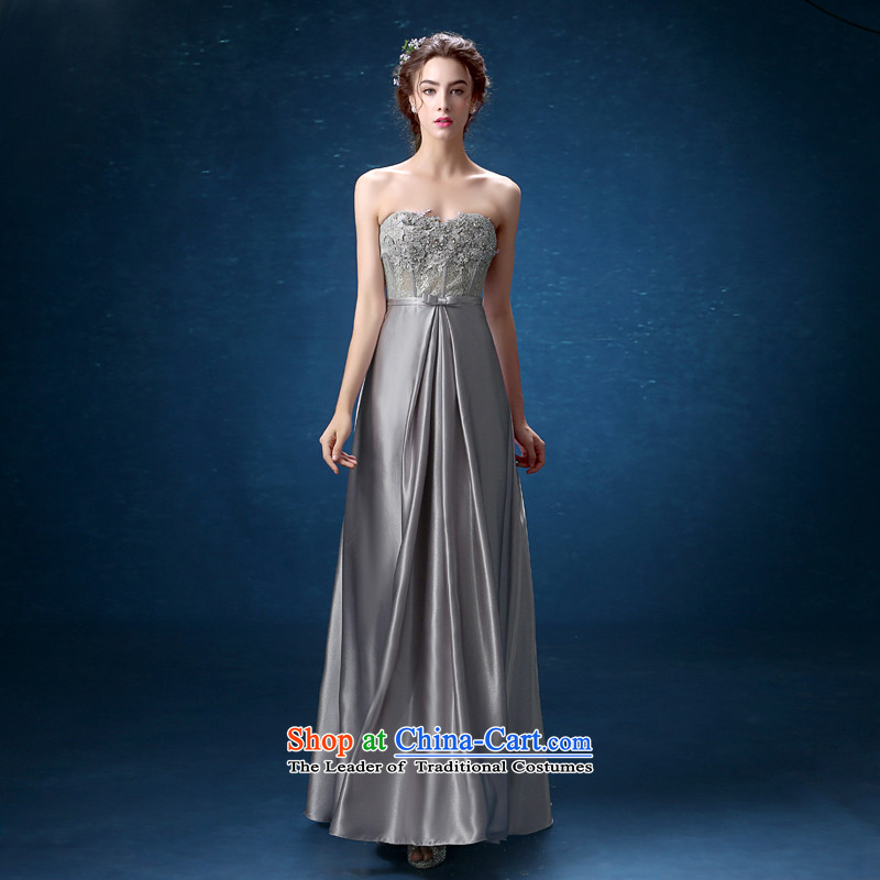 Banquet dinner dress 2015 new fall out chest lace moderator dress long skirt Sau San video thin, long XL, according to Lin Sha , , , shopping on the Internet