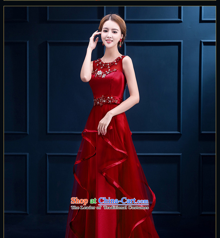 The first white into about 2015 Autumn new shoulders red stylish evening dresses large banquet long thin bride toasting champagne Sau San video service female red XL Photo, prices, brand platters! The elections are supplied in the national character of distribution, so action, buy now enjoy more preferential! As soon as possible.