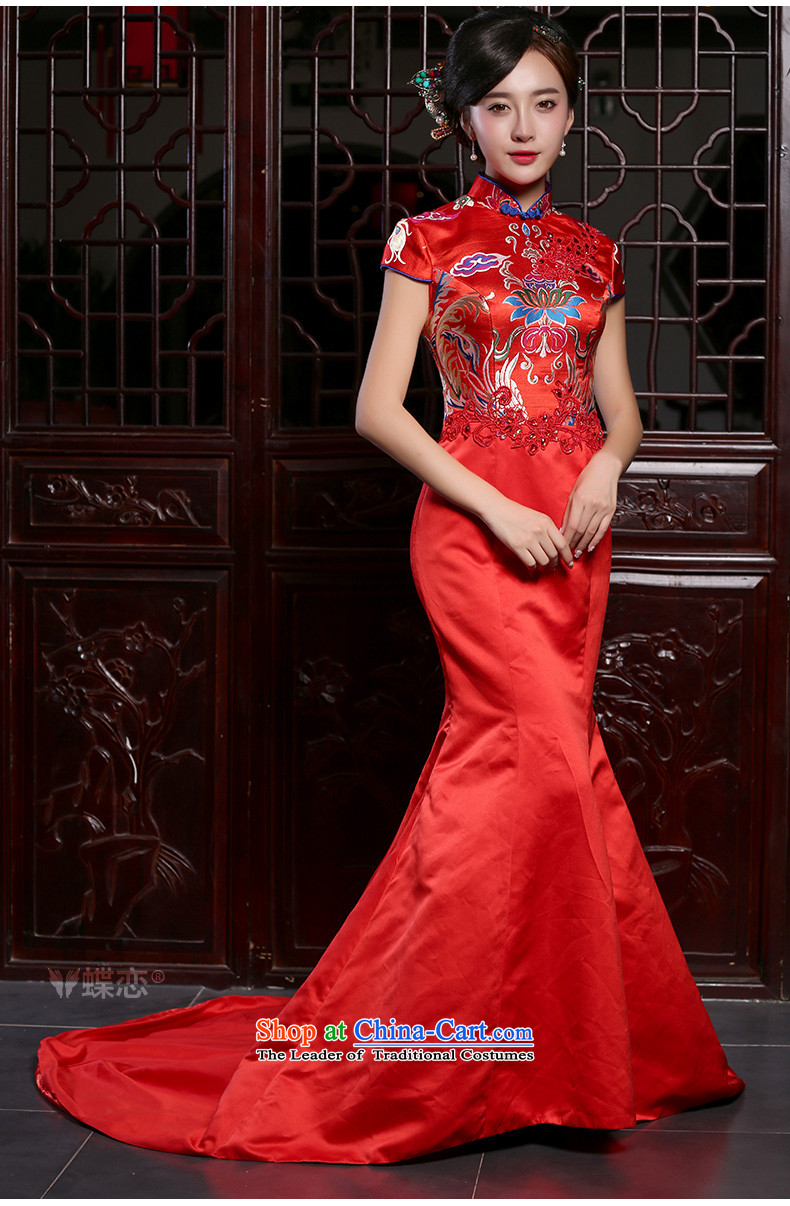 The Butterfly Lovers the summer and autumn of 2015 the new bride bows to Sau San crowsfoot long tail red wedding dress red - pre-sale 5 days XL Photo, prices, brand platters! The elections are supplied in the national character of distribution, so action, buy now enjoy more preferential! As soon as possible.