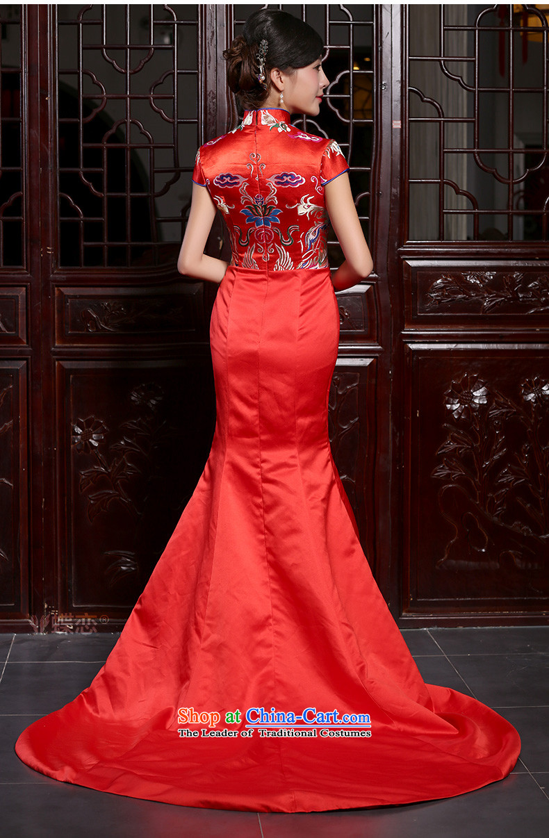 The Butterfly Lovers the summer and autumn of 2015 the new bride bows to Sau San crowsfoot long tail red wedding dress red - pre-sale 5 days XL Photo, prices, brand platters! The elections are supplied in the national character of distribution, so action, buy now enjoy more preferential! As soon as possible.