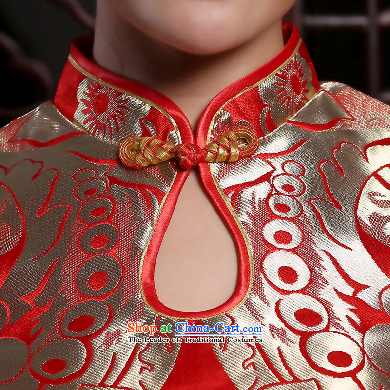 The Butterfly Lovers in summer and autumn 2015 installed new retro short) bows service improvement and stylish dress marriages cheongsam red S, Butterfly Lovers , , , shopping on the Internet