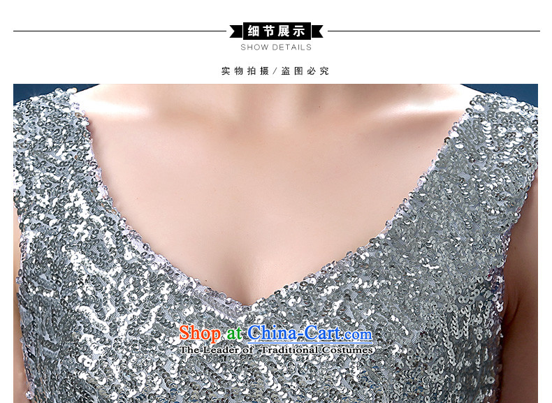 According to Lin Sha New 2015 Sau San on chip crowsfoot dress hostess will marry stylish bows service long gray S picture, prices, brand platters! The elections are supplied in the national character of distribution, so action, buy now enjoy more preferential! As soon as possible.