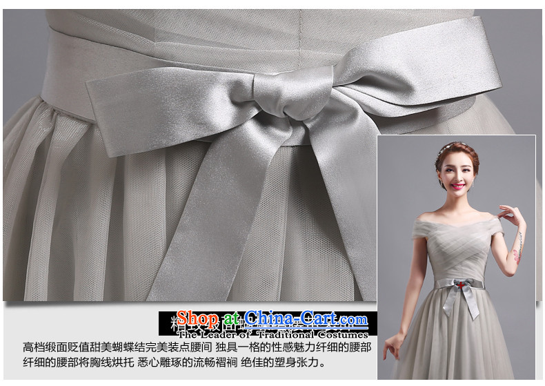 Jacob Chan-il field shoulder dress light gray dress long small trailing new summer and fall of 2015 Sau San video thin chiffon Bow Tie Straps, dress skirt XL Photo, prices, brand platters! The elections are supplied in the national character of distribution, so action, buy now enjoy more preferential! As soon as possible.