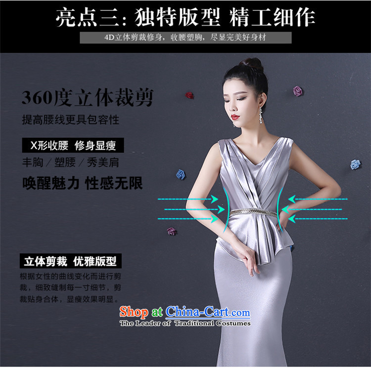 Name of the new 2015 Silver hannizi spring and summer stylish deep V long bride services evening dresses silver bows M picture, prices, brand platters! The elections are supplied in the national character of distribution, so action, buy now enjoy more preferential! As soon as possible.