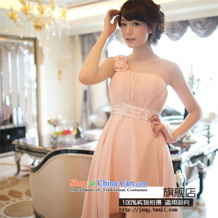 2015 new stylish HUNNZ Korean style large Sau San minimalist bride evening dresses banquet service bridesmaid service bows Yuk-pink XL Photo, prices, brand platters! The elections are supplied in the national character of distribution, so action, buy now enjoy more preferential! As soon as possible.