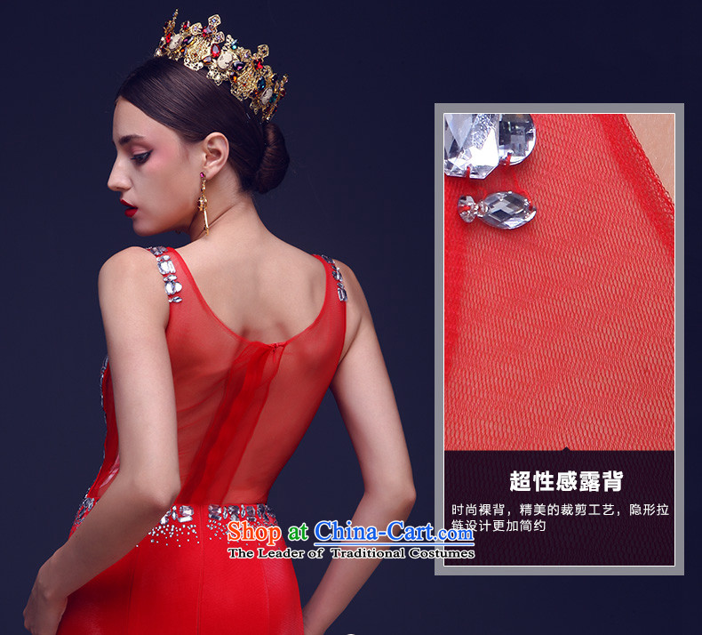 Noritsune bride new red marriage Services Mr Ronald Sau San crowsfoot bows dress bride banquet evening dress large new pre-sale fine custom red S picture, prices, brand platters! The elections are supplied in the national character of distribution, so action, buy now enjoy more preferential! As soon as possible.