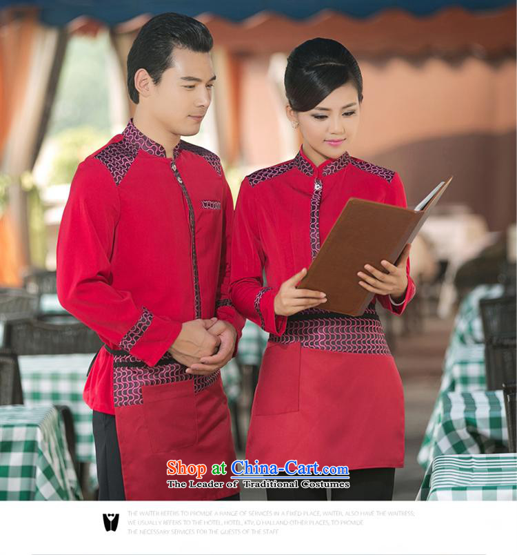 The Black Butterfly hotel dining cafe waiters working dress long-sleeved clothing Fall/Winter Collections (T-shirt + Female red aprons XXXL pictures), prices, brand platters! The elections are supplied in the national character of distribution, so action, buy now enjoy more preferential! As soon as possible.