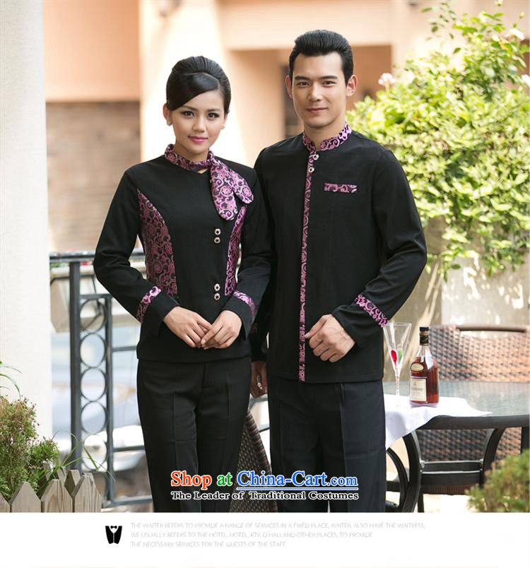 The hotel restaurant is Black Butterfly clothing Hot Pot Restaurant in hotel cafe waiters Working Dress Shirt (Black Male + silk scarf) XL Photo, prices, brand platters! The elections are supplied in the national character of distribution, so action, buy now enjoy more preferential! As soon as possible.