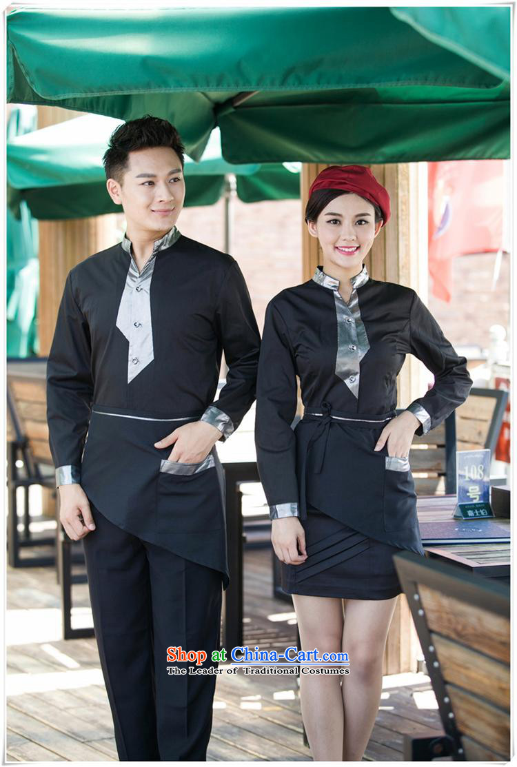 The Black Butterfly attendant long-sleeved shirt hotel restaurant the hotel cafe men and women work clothes Fall/Winter Collections female green T-shirt + apron) (XL Photo, prices, brand platters! The elections are supplied in the national character of distribution, so action, buy now enjoy more preferential! As soon as possible.