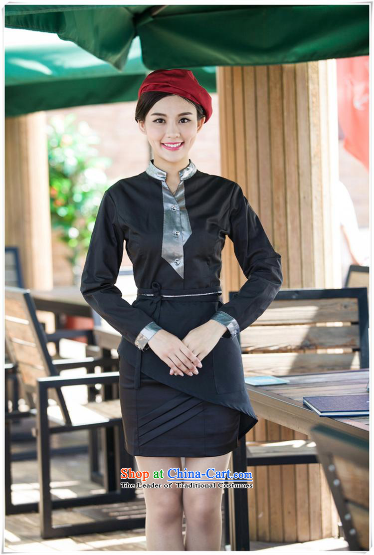 The Black Butterfly attendant long-sleeved shirt hotel restaurant the hotel cafe men and women work clothes Fall/Winter Collections female green T-shirt + apron) (XL Photo, prices, brand platters! The elections are supplied in the national character of distribution, so action, buy now enjoy more preferential! As soon as possible.