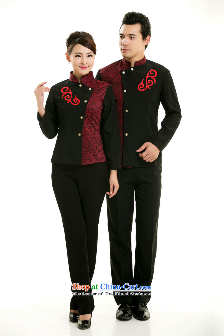 The hotel dining room attendants Black Butterfly Hot Pot Cafe Men long-sleeved clothing autumn and winter overalls female red shirts) (picture, prices, XXL brand platters! The elections are supplied in the national character of distribution, so action, buy now enjoy more preferential! As soon as possible.