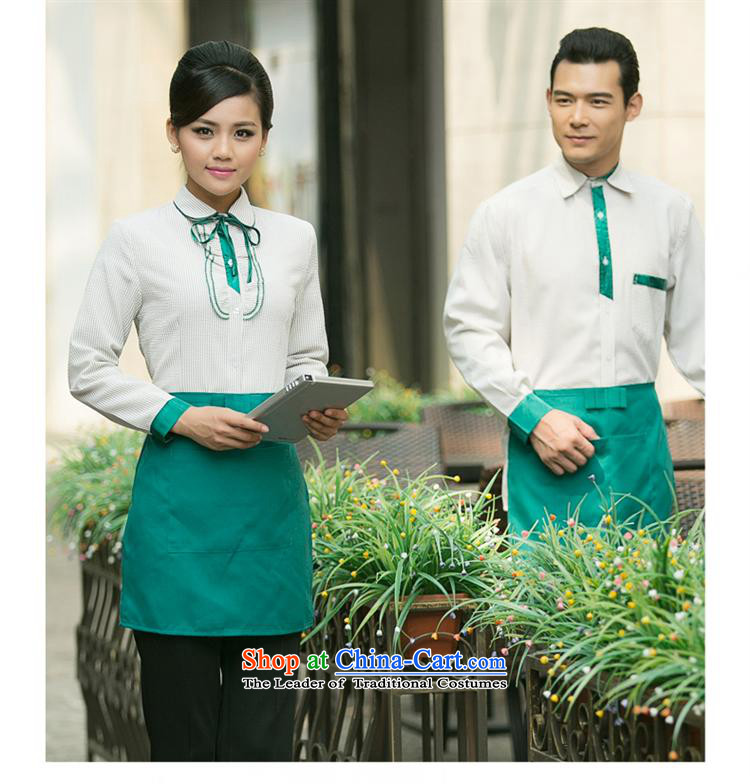 Long-sleeved black Butterfly restaurant the hotel hotel staff working clothes men Fall/Winter Collections Cafe (T-shirt + Female green apron XXXL) Picture, prices, brand platters! The elections are supplied in the national character of distribution, so action, buy now enjoy more preferential! As soon as possible.
