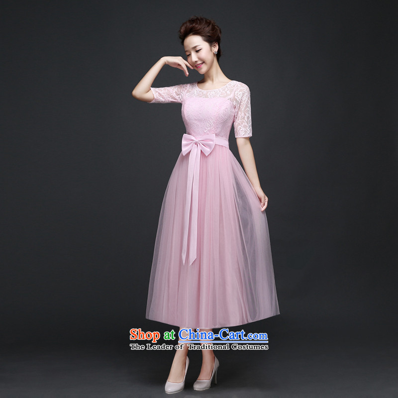 There is also optimized 8D bridesmaid services during the spring and autumn evening dresses new banquet long skirt get married sister mission video thin graduated dress cx6549 pink colored silk is optimized, , , , shopping on the Internet