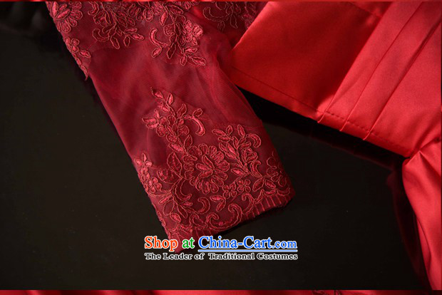 The TOCO new wine red marriages bows services of the word of the Dress Short shoulder evening dresses dresses 2015 summer back door onto wine red S picture, prices, brand platters! The elections are supplied in the national character of distribution, so action, buy now enjoy more preferential! As soon as possible.