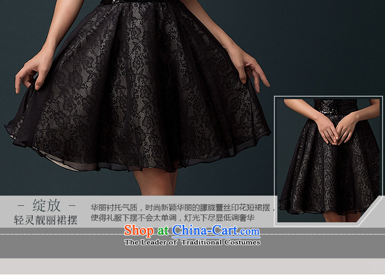 Hillo Lisa (XILUOSHA) banquet evening dresses 2015 new summer evening dresses, short lace black moderator small dress female bon bon skirt black L picture, prices, brand platters! The elections are supplied in the national character of distribution, so action, buy now enjoy more preferential! As soon as possible.
