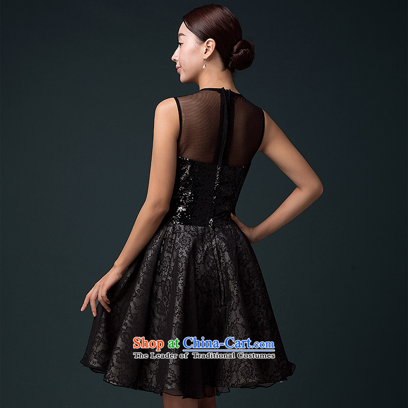 Hillo Lisa (XILUOSHA) banquet evening dresses 2015 new summer evening dresses, short lace black moderator small dress female bon bon skirt black , L HILLO Lisa (XILUOSHA) , , , shopping on the Internet