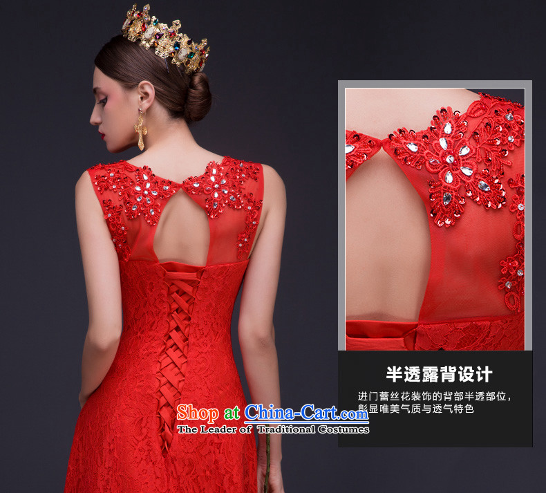 Noritsune bride long gown 2015 new summer red lace tail evening dresses video thin marriage bows services new products for the pre-sale of fine custom red L picture, prices, brand platters! The elections are supplied in the national character of distribution, so action, buy now enjoy more preferential! As soon as possible.