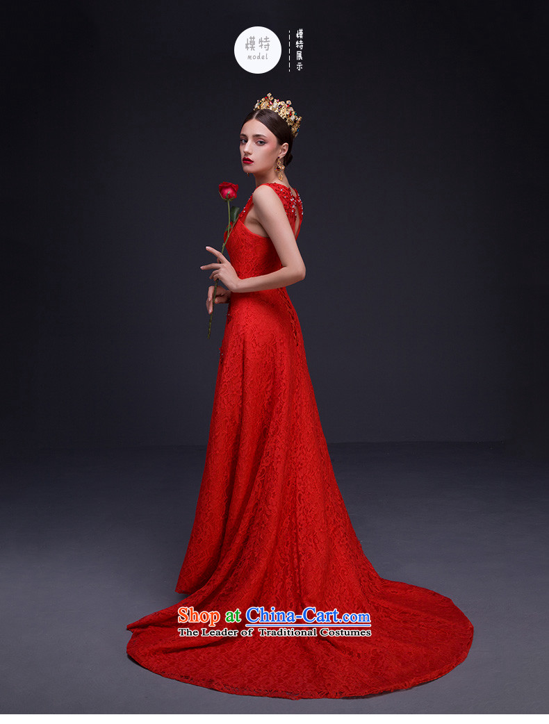 Noritsune bride long gown 2015 new summer red lace tail evening dresses video thin marriage bows services new products for the pre-sale of fine custom red L picture, prices, brand platters! The elections are supplied in the national character of distribution, so action, buy now enjoy more preferential! As soon as possible.