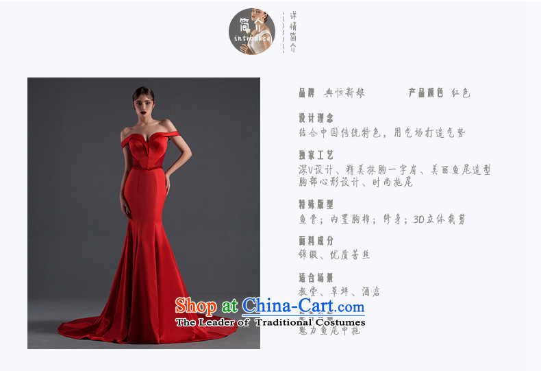Noritsune bridal dresses new 2015 crowsfoot summer word straps shoulder tail dress bows services red video thin new pre-sale fine custom RED M picture, prices, brand platters! The elections are supplied in the national character of distribution, so action, buy now enjoy more preferential! As soon as possible.