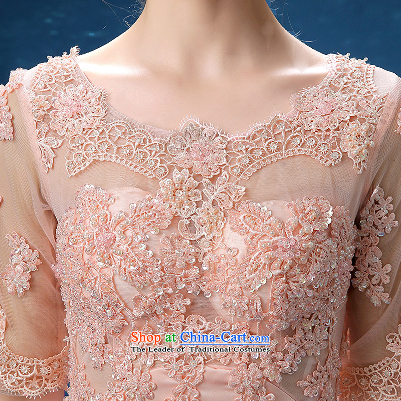 According to Lin Sha wedding dresses 2015 autumn and winter new long-sleeved stylish Korean marriages bows banquet long evening dress , L, in accordance with RIM , , , lisa shopping on the Internet